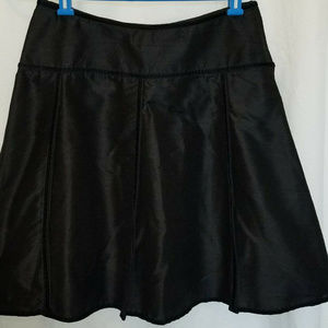 WEMA Size M Black Skirt 100% Silk A Line USA Made